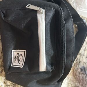 NEW Herschel Supply Company Black and White Belt Bag